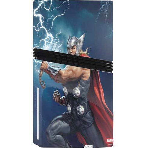 Marvel Thor Thor and Mjolnir PS5 Pro Disk Bundle  Skin